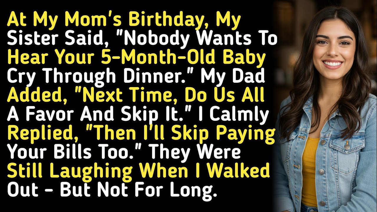At My Mom's Birthday, My Sister Said, 