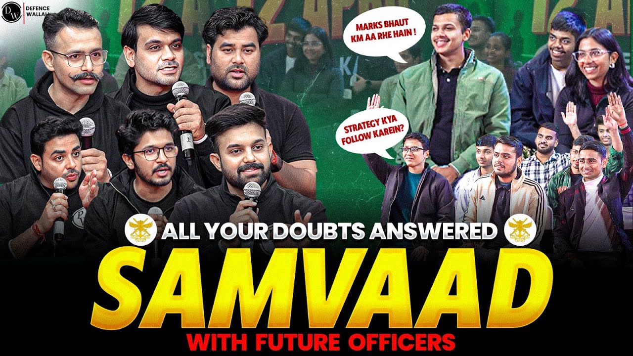 SAMVAAD with Online Students | DW Faculties answer all your NDA, CDS & CAPF doubts🔥