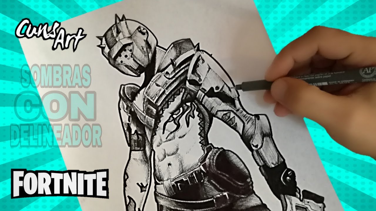 COMO DIBUJAR AL SEÑOR X / FORTNITE / how to draw x lord / CunsArt