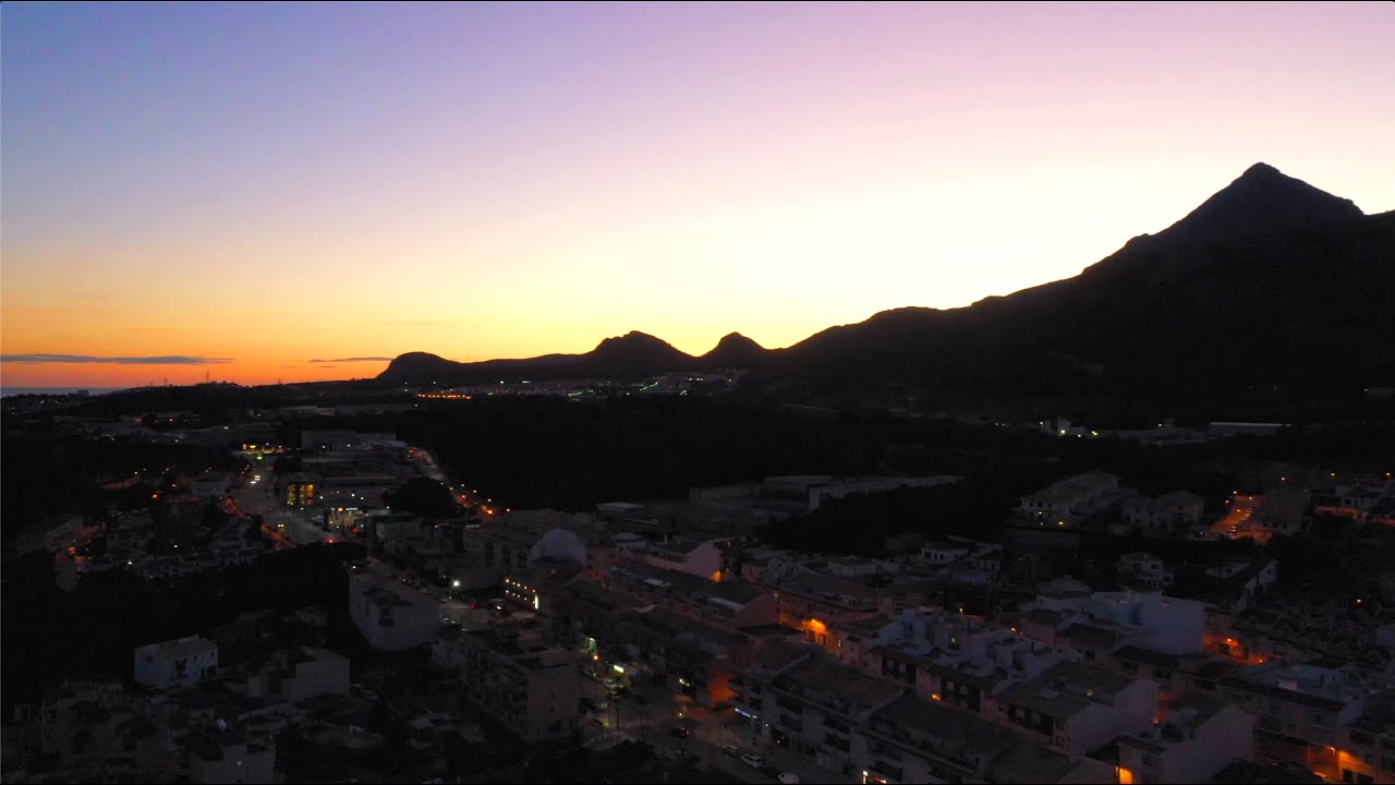 4K Sunset La Nucia || DJI Mavic 2 Pro