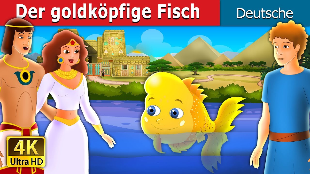 Der goldköpfige Fisch | The Golden Headed Fish Story in German | @GermanFairyTales