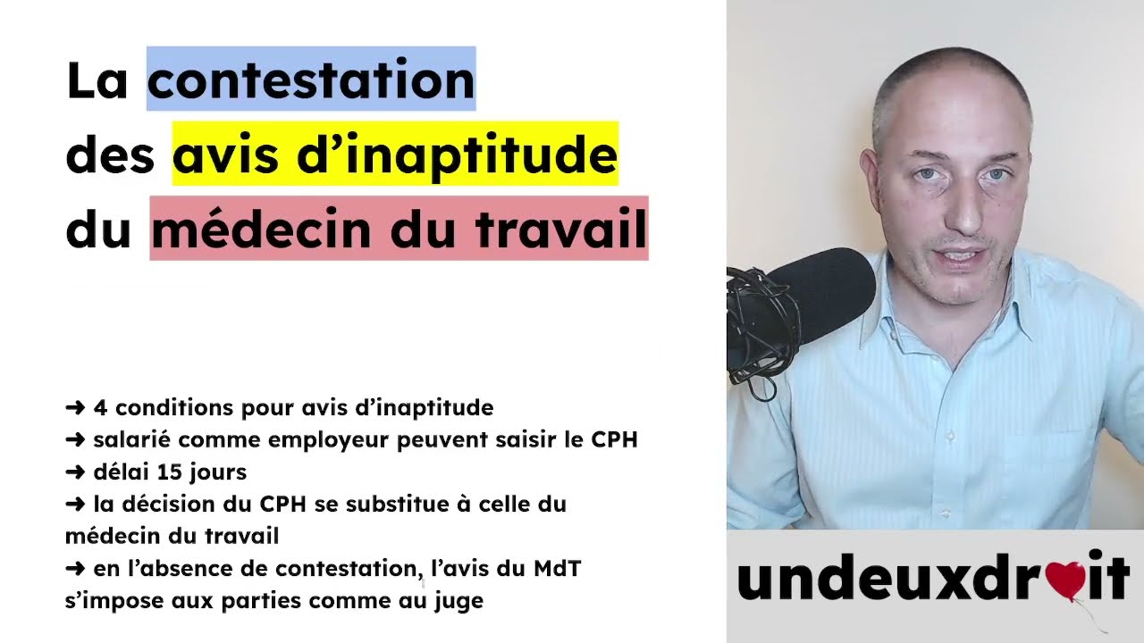 La contestation des avis d’inaptitude du médecin du travail