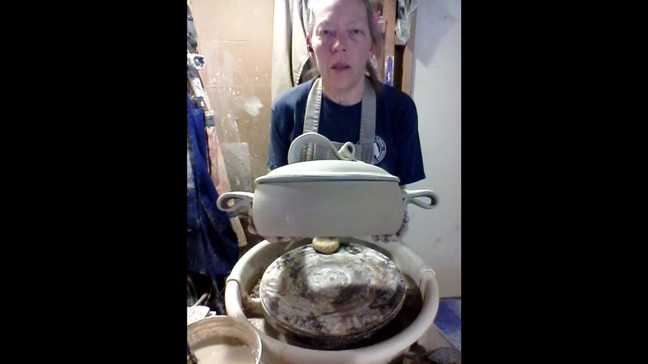Pottery Lesson: Wheel Thrown Oval Casserole