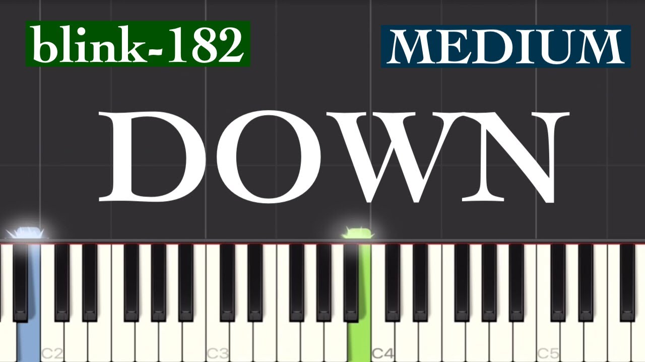 blink-182 - Down Piano Tutorial | Medium