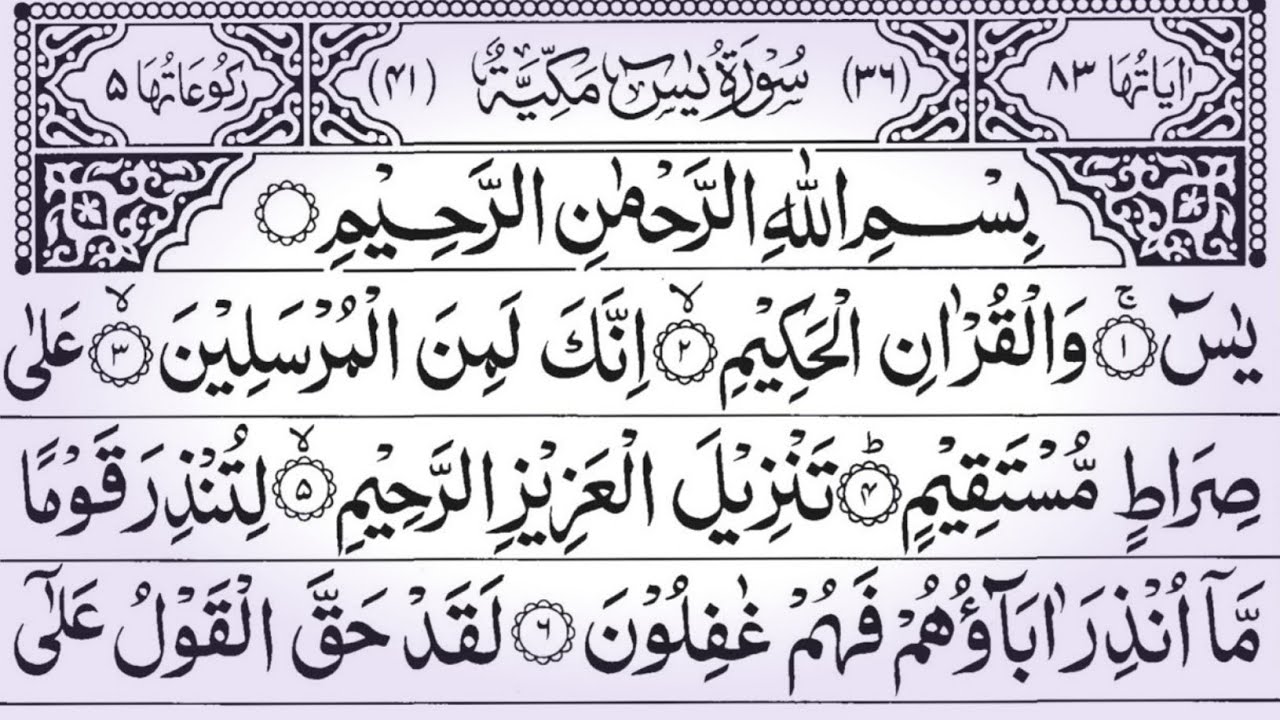 Surah Yaseen Sharif With Arabic Text📖 Surah Rahman full 💝 Surah  Mulk Dua | Ayatul Kursi|Vol.781