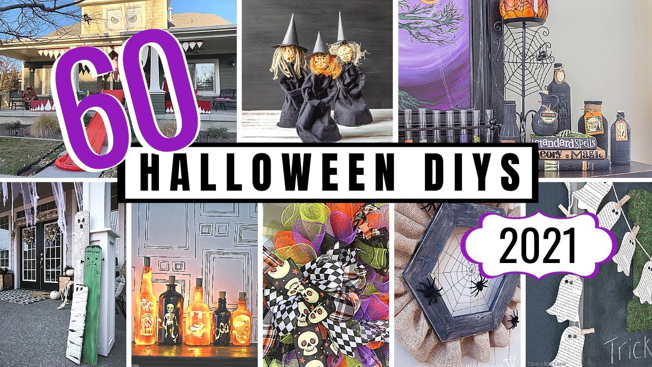 60 DIY HALLOWEEN decor ideas | Halloween Home Decor 2021 | EASY & AFFORDABLE decorations hacks