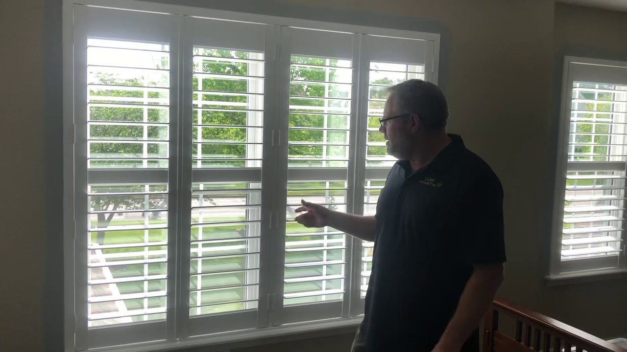 Shutters Left Right T-Post Configuration done in Ballwin