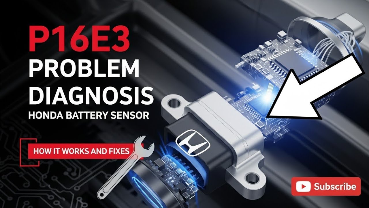 Honda Battery Sensor code P16E3 Problem Diagnose How It Work and Fixes Step Part#1