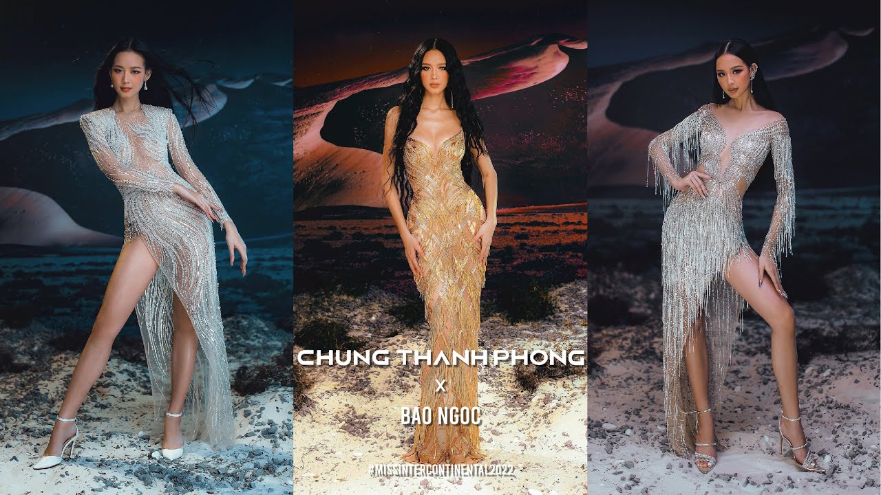 KHÁM PHÁ BÍ MẬT NHỮNG THIẾT KẾ DẠ HỘI CỦA Á HẬU BẢO NGỌC TRƯỚC ĐÊM CHUNG KẾT MISS INTERCONTINENTAL