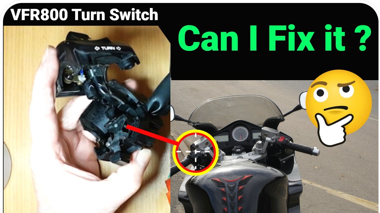 VFR800 / VFR 800  Motorcycle - Stiff Turn Indicator Switch  - Can I fix it ?