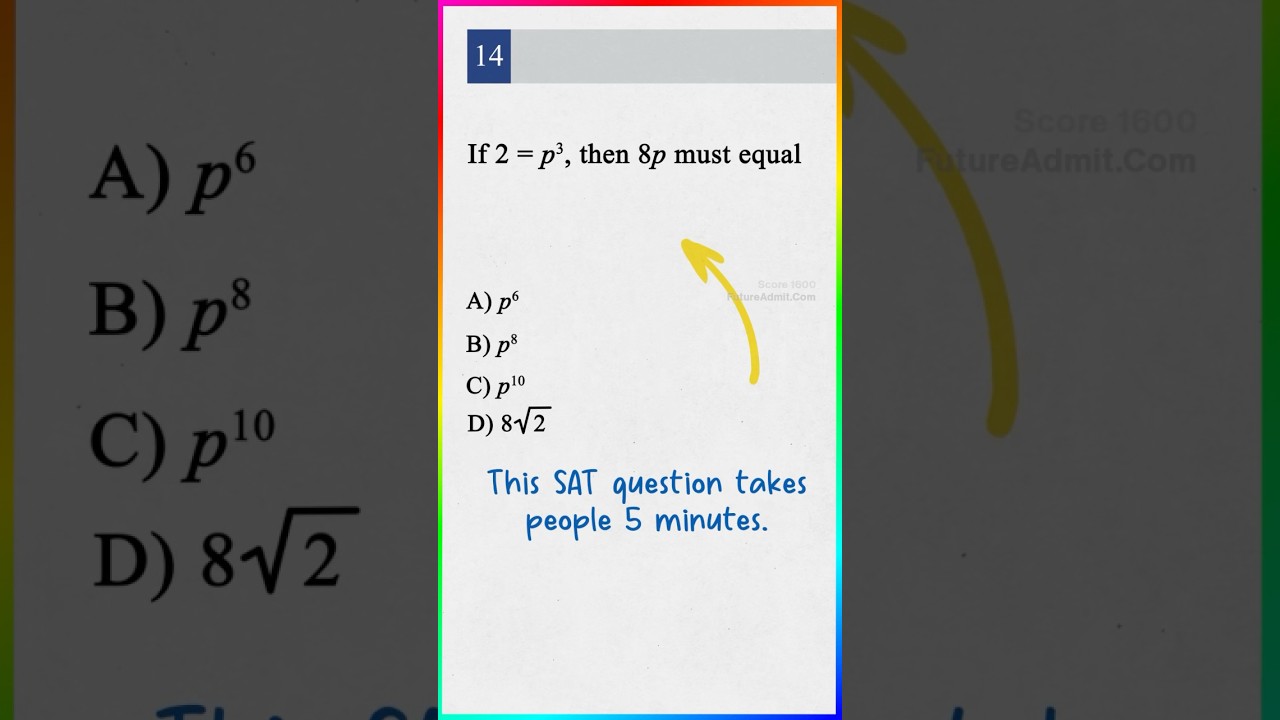How fast can you crack this tricky SAT question? #digitalsat #satprep