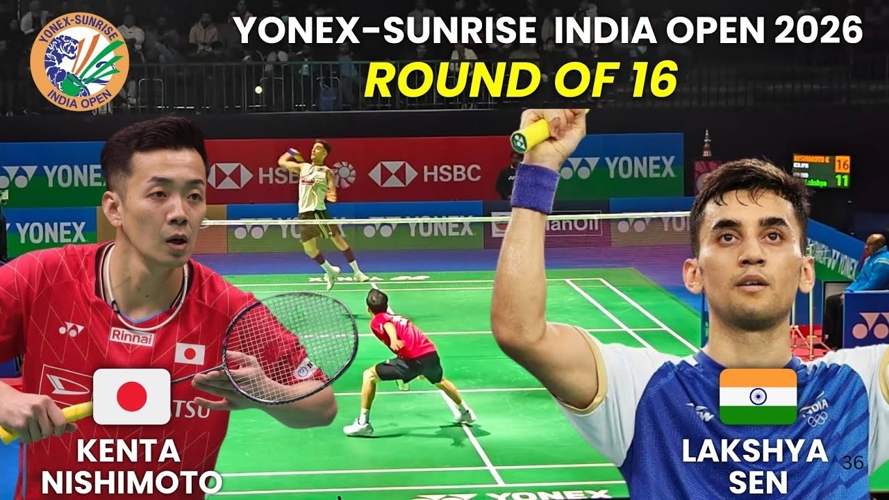 SENSATIONAL MATCH Lakshya Sen vs Kenta Nishimoto India Open 2026 1080P