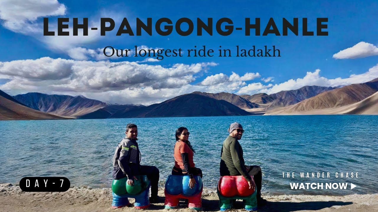 Longest Ride in Ladakh! Pangong Lake to Hanle on Himalayan 450 🏍️❄️