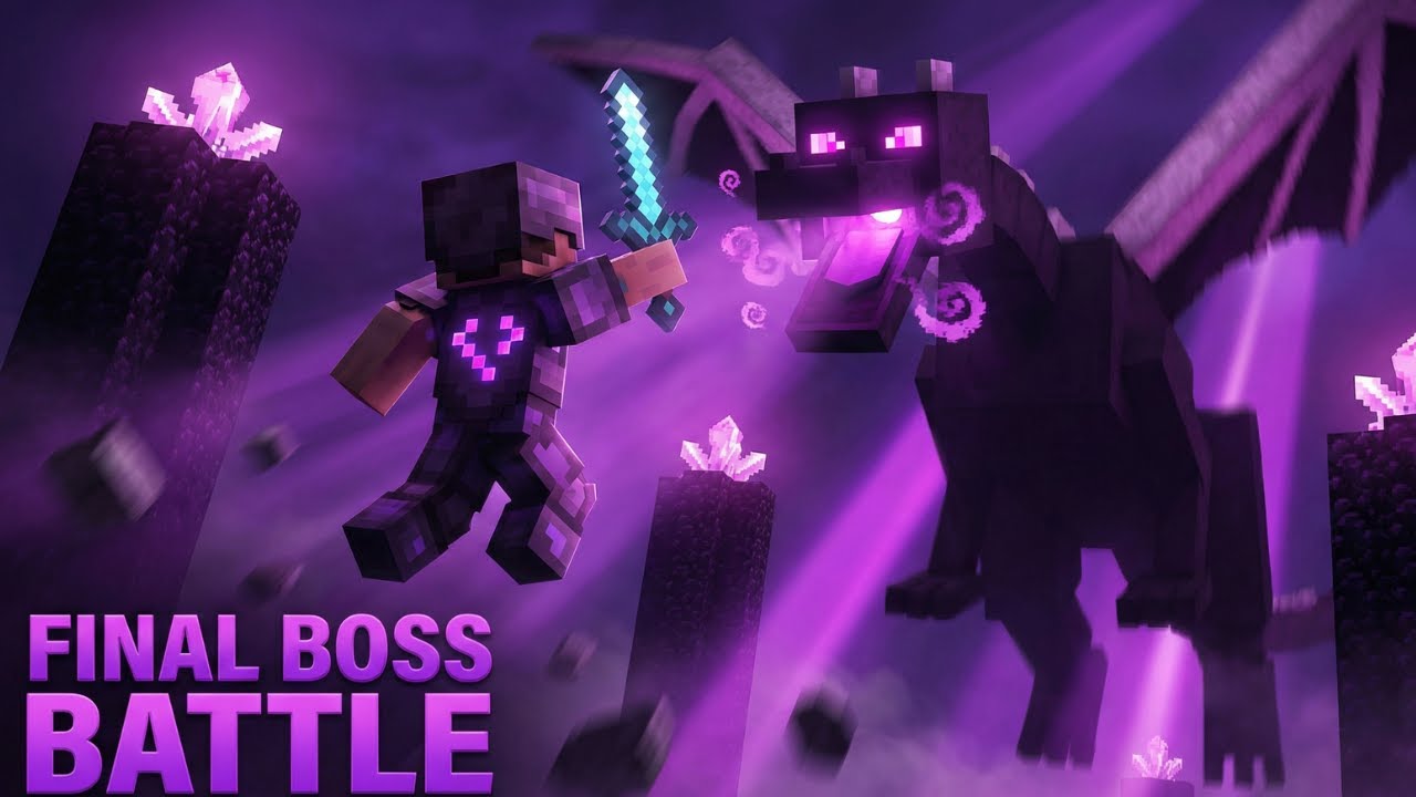 Timcraft - Enderdragon wielki BOSS | Finał Walki Minecraft