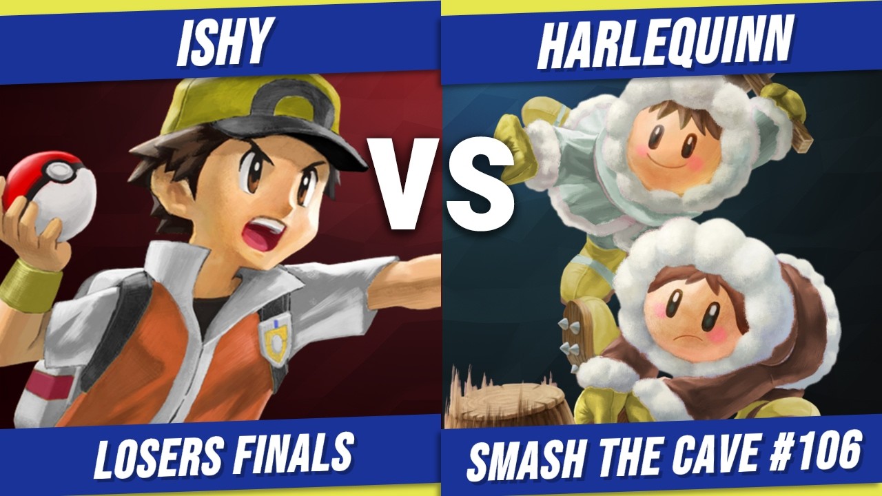 ishy (Pokemon Trainer) vs Harlequinn (Ice Climbers) | Smash the Cave #106 - Losers Finals
