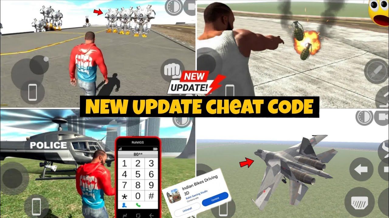 INDIAN BIKE DRIVING 3D NEW UPDATE 2026 ALL WORKING CHEAT CODE | SECRET CODE