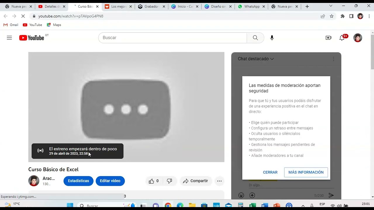Como subir videos a YouTube