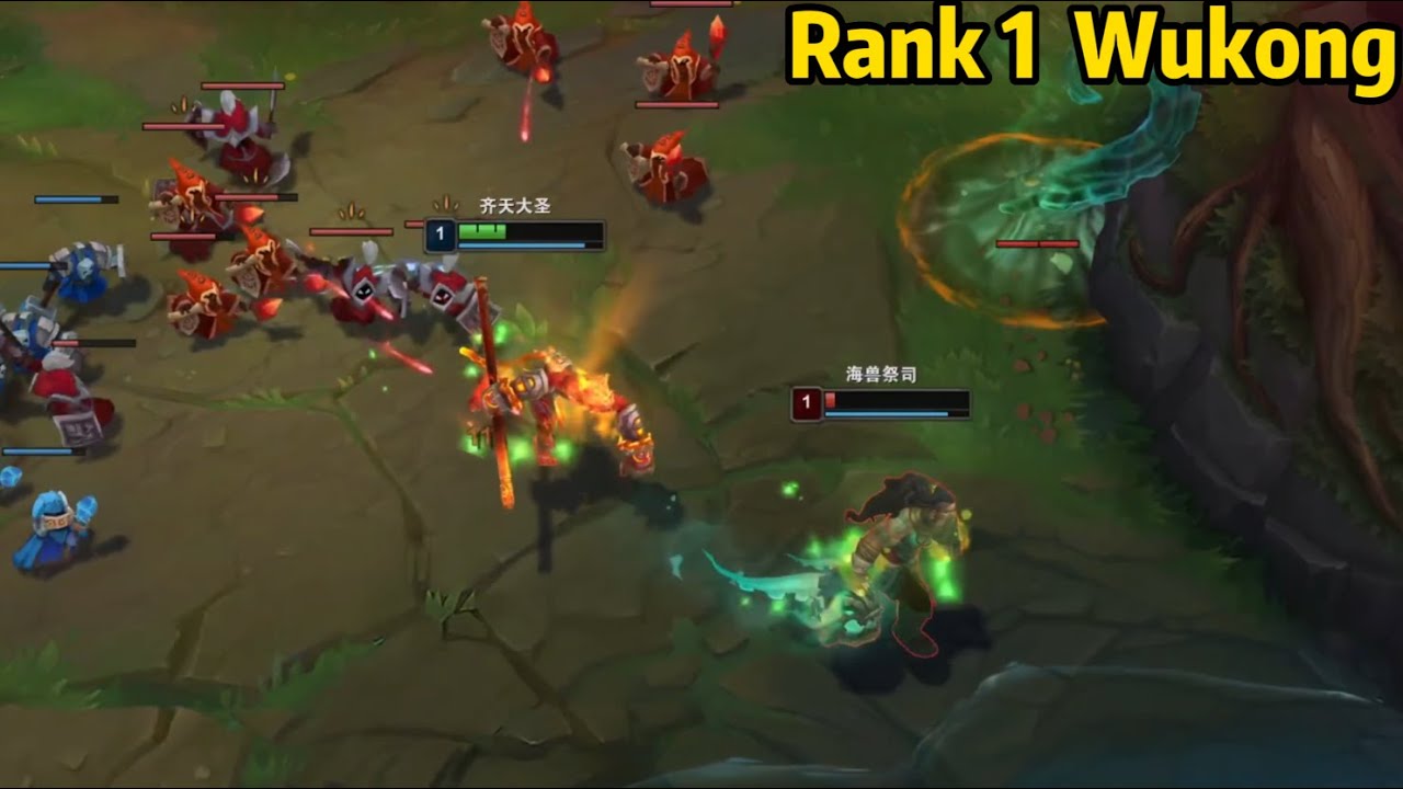 Rank 1 Wukong: He SOLO KILLED Master Illaoi at Level 1!