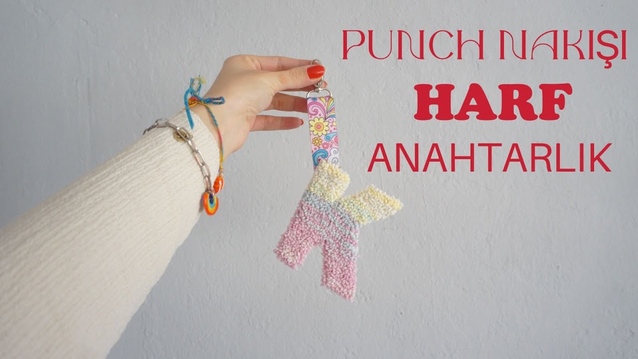 PUNCH HARF YAPIMI - Punch Harf Anahtarlık