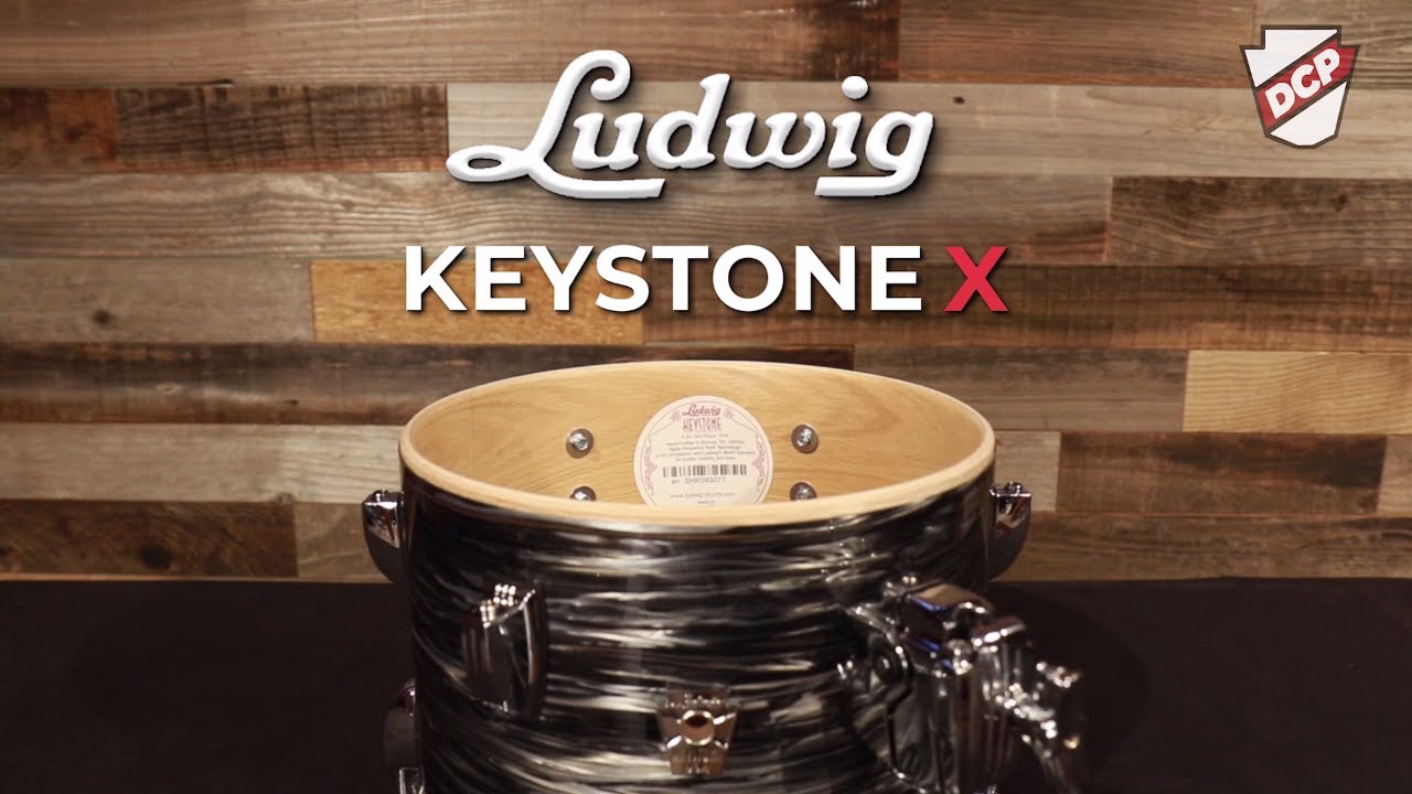 Ludwig Keystone X 6pc Drum Set Vintage Black Oyster