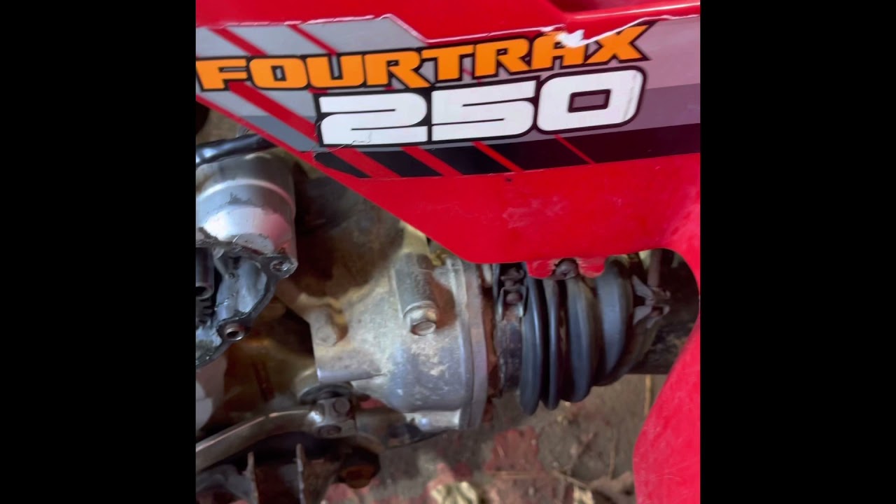 1986 Honda TRX 250 Fourtrax Electric Start Repair