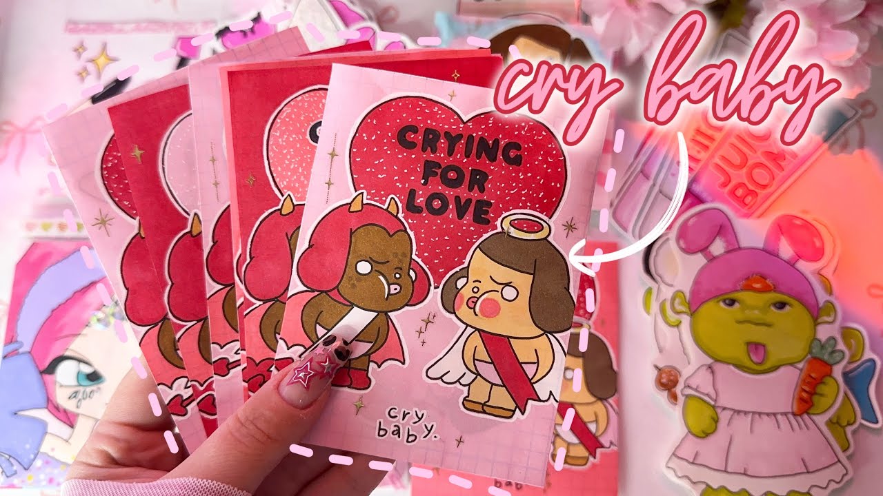 Cry Baby 💋 ко Дню всех влюбленных 💕 Бумажные сюрпризы 🌸 распаковка 🌸