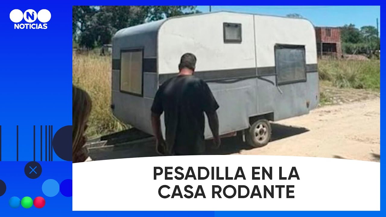 LES ROBARON LA CASA RODANTE Y DEJARON A SUS HIJOS SOLOS EN LA RUTA - TELEFE NOTICIAS