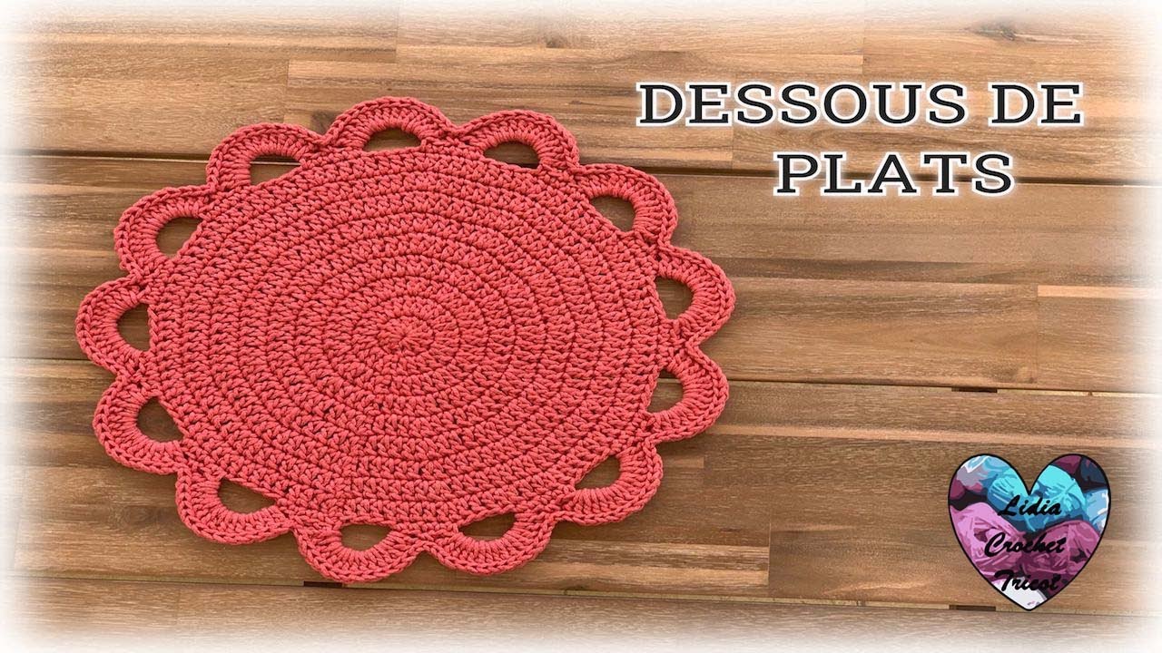 Dessous de plats/assiettes Crochet Facile! 