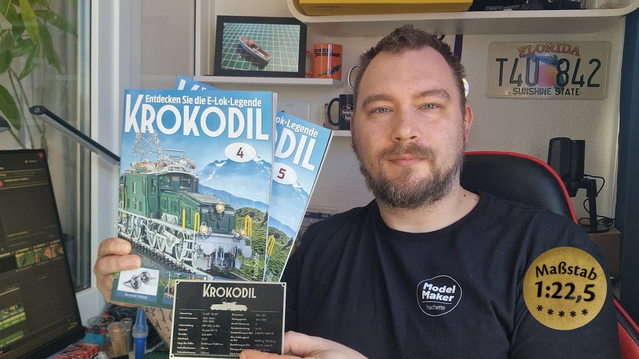 Das Krokodil im Maßstab 1.22,5 von #hachette Ausgabe 4 bis 5