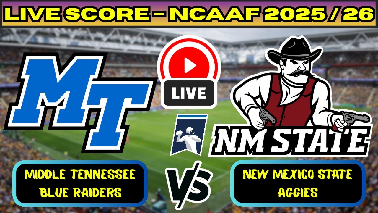 🔴 Middle Tennessee Blue Raiders vs New Mexico State Aggies | NCAAF Football Live Score Update Nov 29