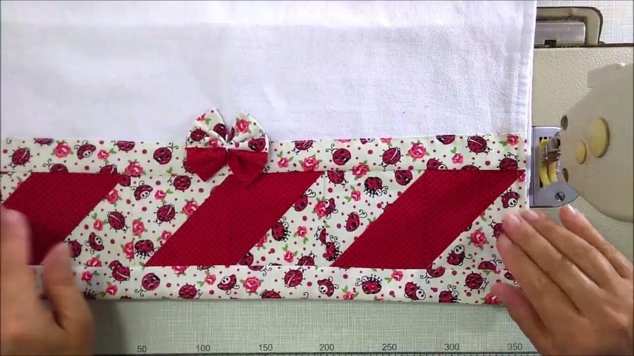 com alguns bloquinhos você faz um barradinho lindo!!  #costura #panodeprato #diy #handcraft