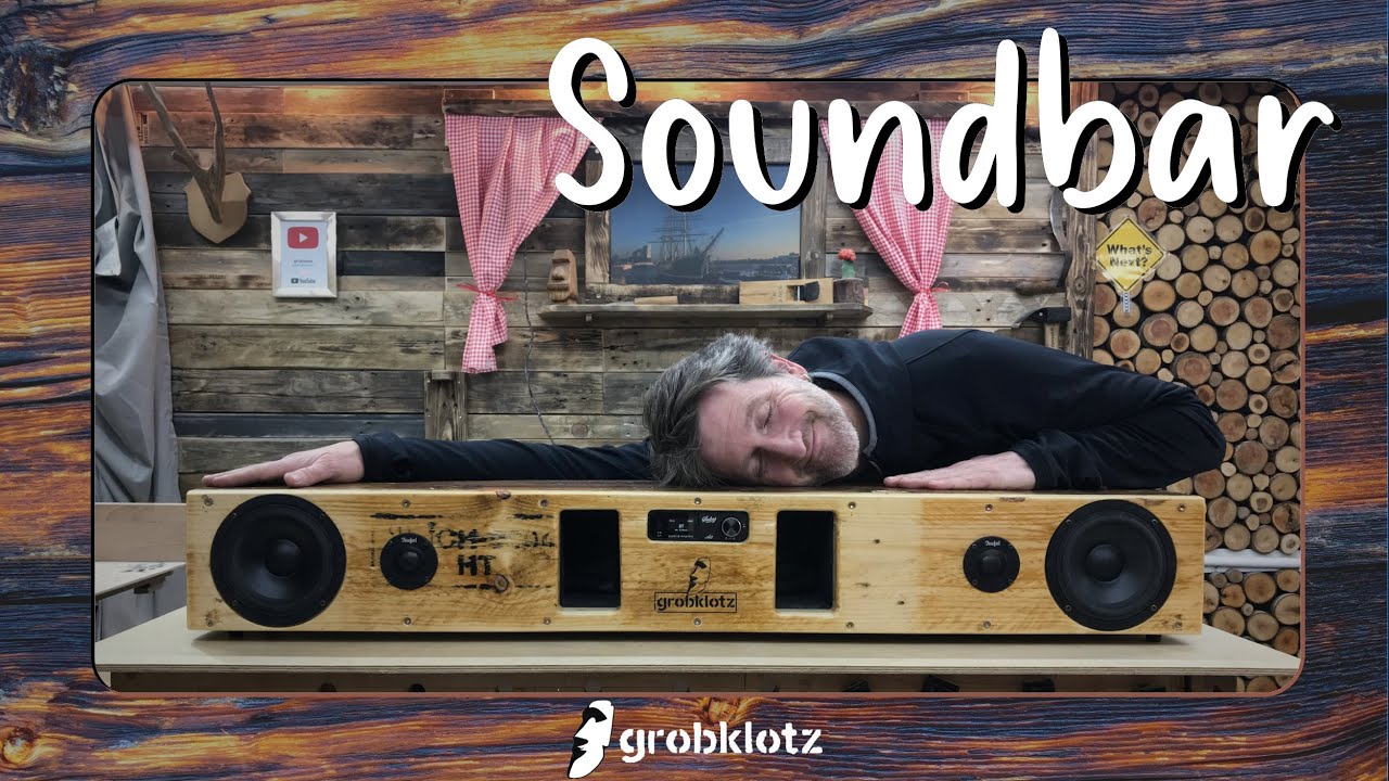 Soundbar aus alten Boxen und Palettenholz 🔈