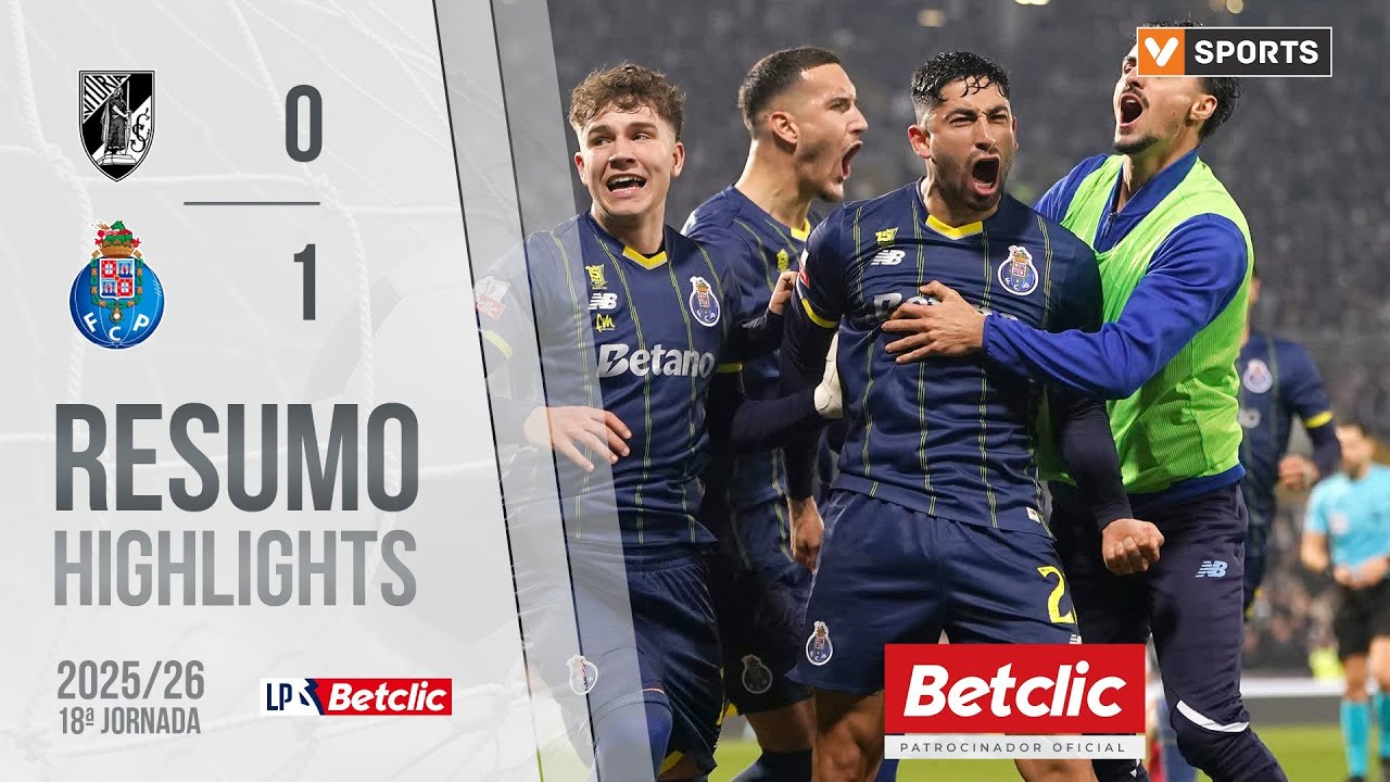 Resumo: Vitória SC 0-1 FC Porto (Liga 25/26 #18)