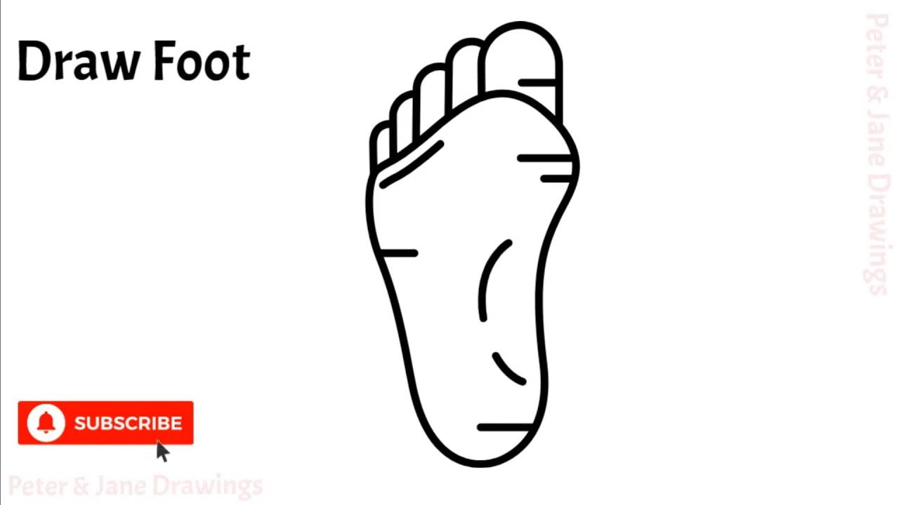 Draw Foot | Foot drawing tutorial | Easy foot drawing | Human anatomy | Draw human foot