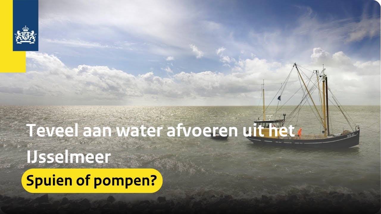 Teveel aan water afvoeren uit het IJsselmeer: spuien of pompen?