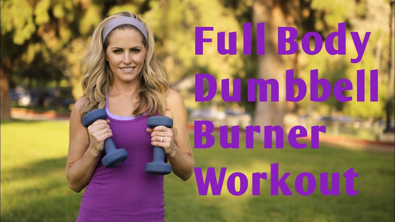 30 Minute Full Body Dumbbell Burner Workout for Strength & Cardio