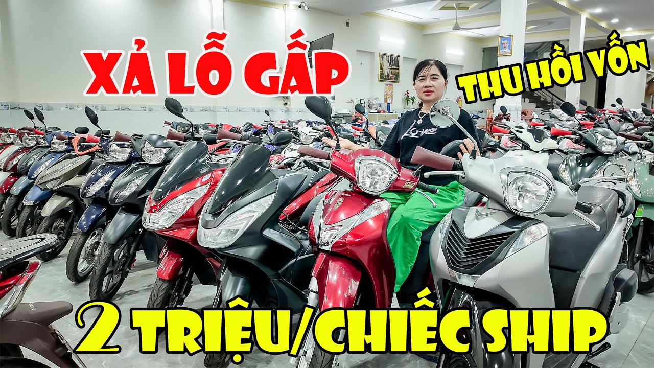 BÀ CHỦ XẢ GẤP LÔ XE CŨ THU HỒI VỐN SH MODE VISION PCX FUTURE WAVE SIURIU AB VISION XE ĐI LÀM SỐC 2 T