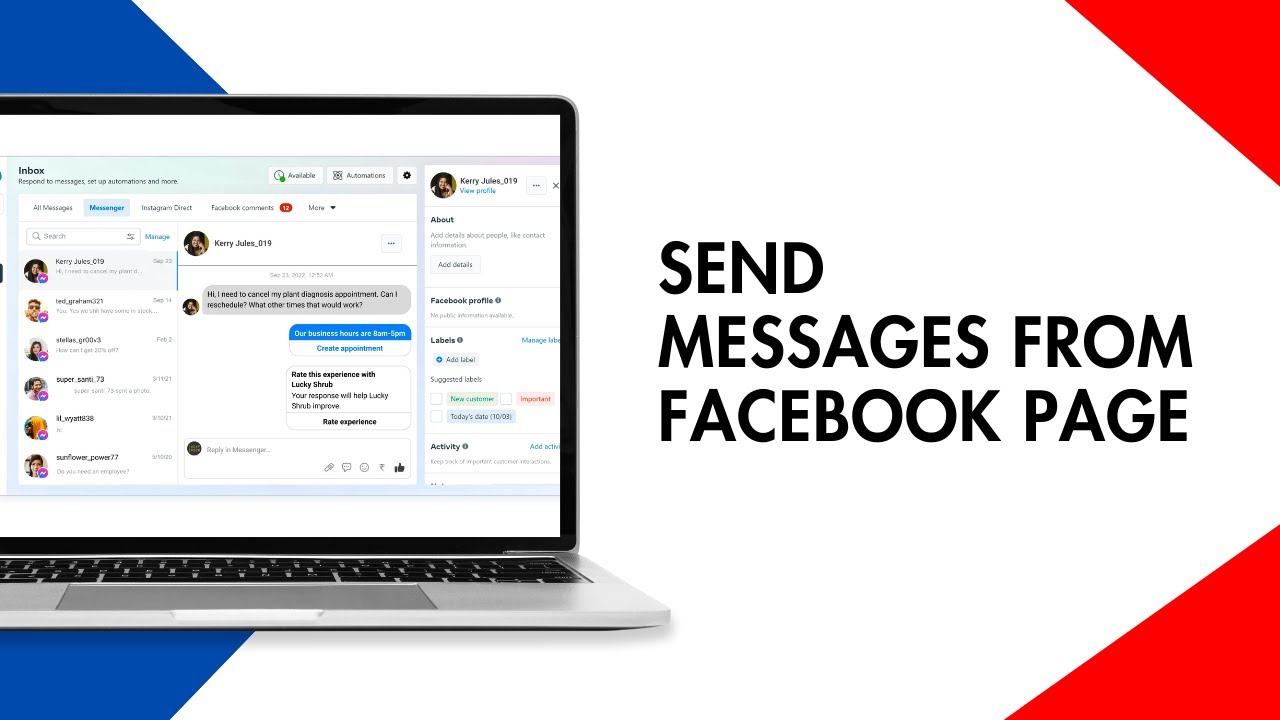 How to Send Messages from a Facebook Page using Meta Business Suite