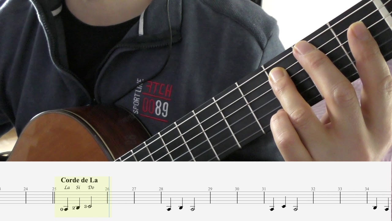 Les notes des cordes graves