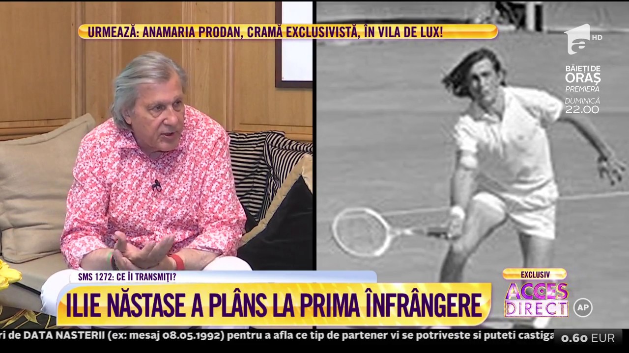 Rebelul tenisului, dezlănțuit! Ilie Năstase: Prima rachetă a fost o scândură