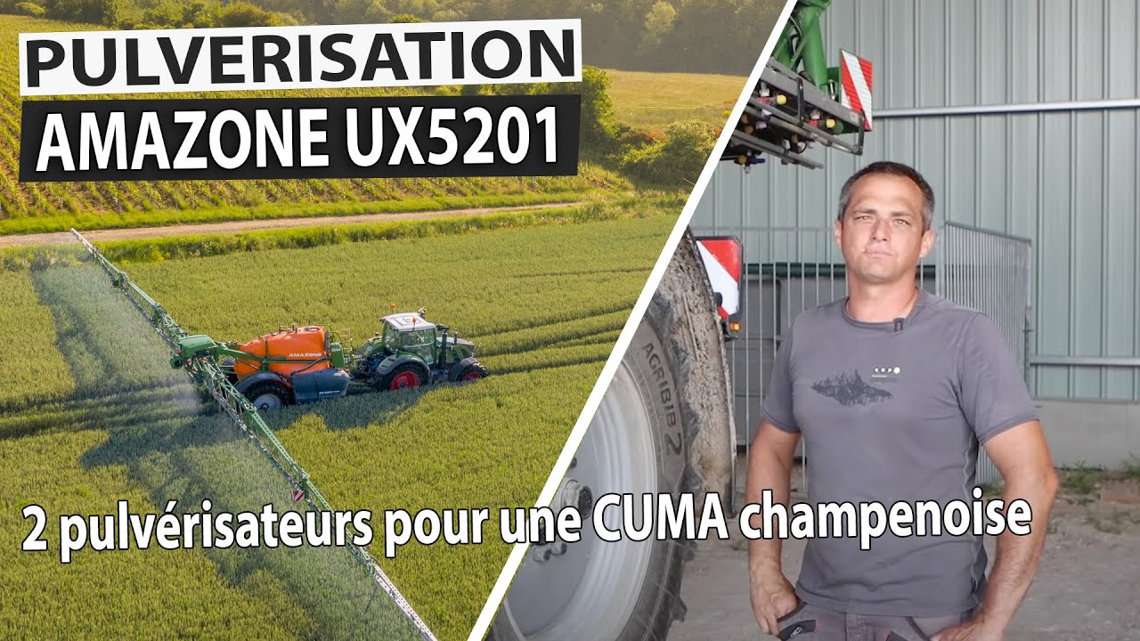 2 pulvérisateurs AMAZONE UX5201 pour une CUMA champenoise