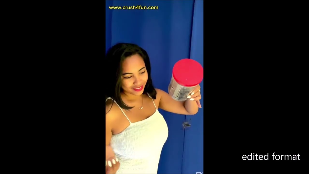 Woman crushing bugs
