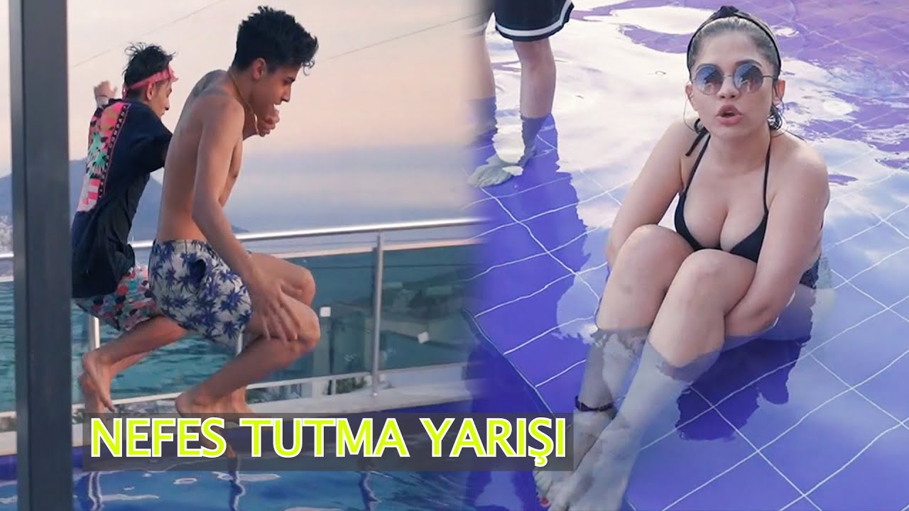 EKİPLE SUDA NEFES TUTMA YARIŞMASI / İKİZLER / BUSE KORKMAZ / MEHMET JAVEED / CELLAT36 / MELİH İMECE