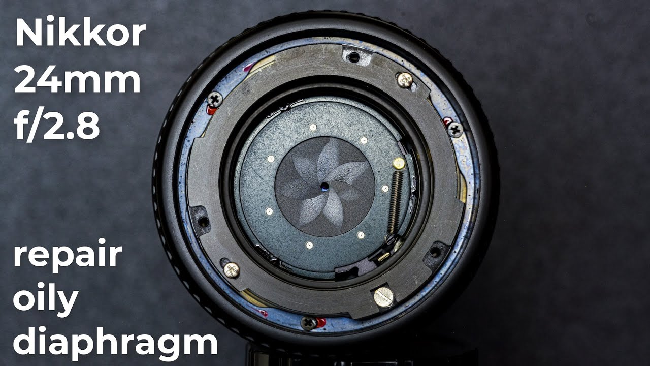 Nikon Nikkor 24mm f/2.8 : Oily diaphragm repair