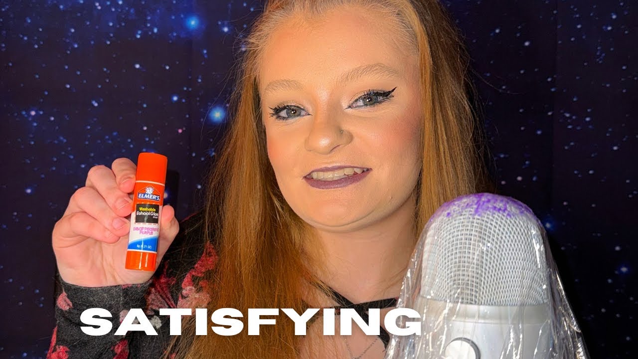 ASMR Glue Stick Sounds ✨ Sticky, Soft & Satisfying (No Talking)