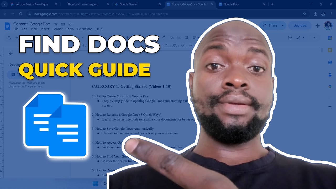 How to Find Google Docs in Google Chrome (Menu Menu)