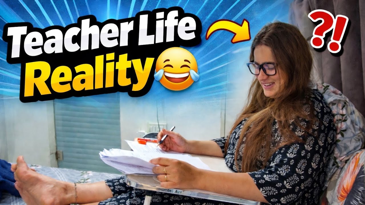 Teacher Life: Paper Checking + Unexpected Entry!