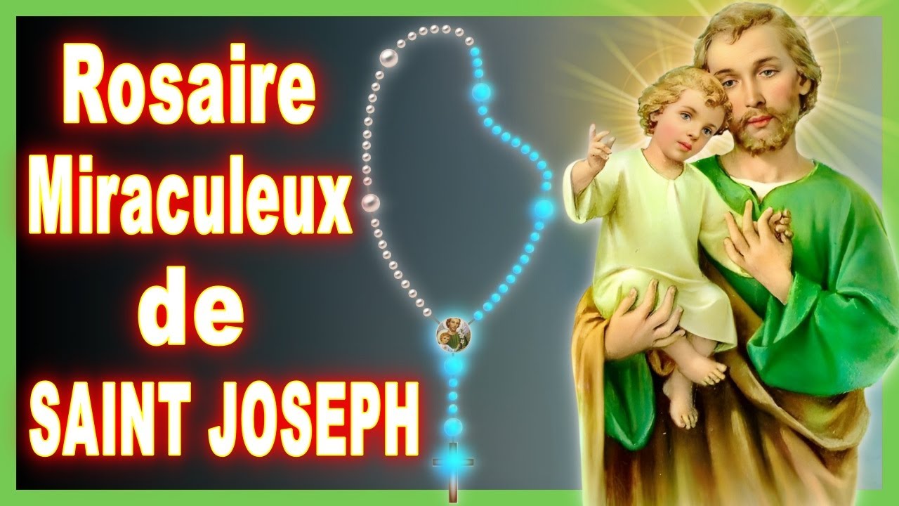 🌹Prière Miraculeuse du Rosaire de SAINT JOSEPH   Priez maintenant et recevez vos bénédictions 🙏