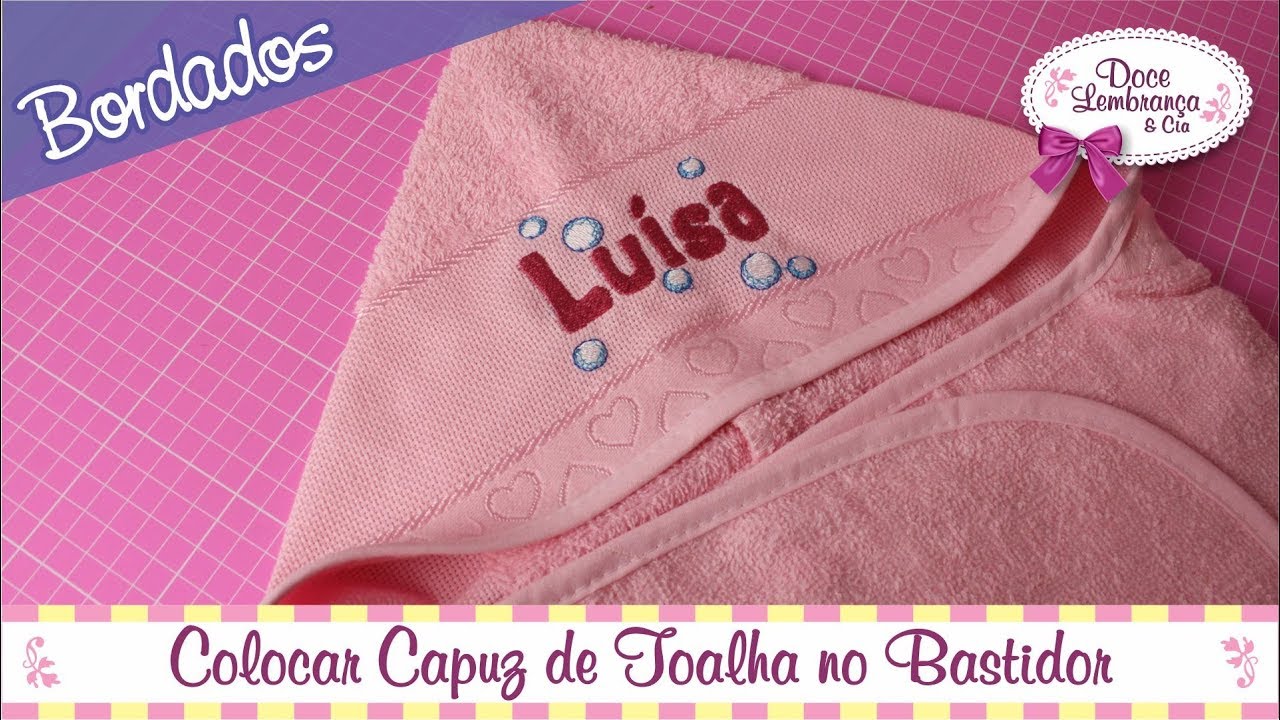 Bordando Capuz de Toalha sem Desmanchar Costura