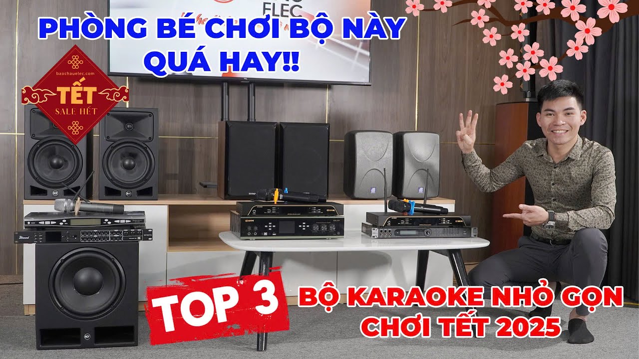 Giải pháp dàn karaoke gia đình dành cho chung cư, phòng hát nhỏ đón tết 2025